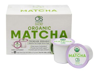 greenside Detox Herbal Tea Single Serve Cups Matcha - Contains Anti-aging nutrients and Antioxidants - Herbal Body Supplements - 10 Cups 3-gram Servingcup
