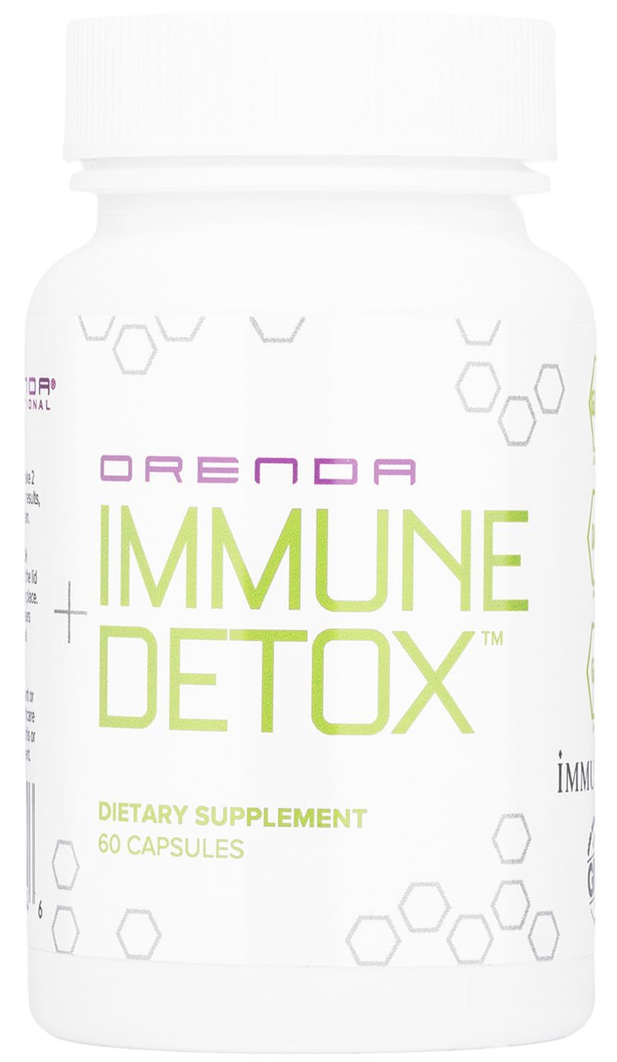 Orenda Immune Detox - Specialized Formula with Calcium d-Glucarate, Beta 1,3 Glucans IMMUSE for Wellness and Balance - 60 Capsules