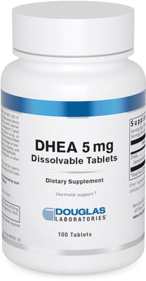 Douglas Laboratories DHEA 5 mg Dissolvable Tablets - Supports Hormone Balance, Immunity, Brain, Bone Health Metabolism - Non-GMO - 100 Tablets