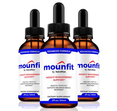 NutraRize 3 Pack Mounfit Drops, Official Moun Fit Liquid Droppers, All-Natural Liquid Formula to Support Healthy Lifestyle and Lasting Energy, Premium Mounfit Support Gotas Review 90 Servings