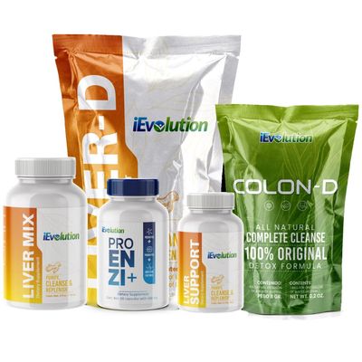 iEvolution 21D-Challange, Liver Detox, Colon Detox Cleanse - Liver-D Colon-D, Liver Complex Supplement to Detox, Cleanse, and Repair The Liver Natural Ingredients