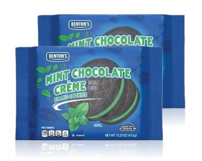 Benton s Cookies Pack of 2, Mint Chocolate Cr me