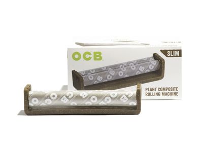 OCB Plant Composite Slim Cigarette Rolling Machine 6-Pack 110mm for King-Size Rolling Papers - Easy to Use, Compact Hand-Held Roller Machine