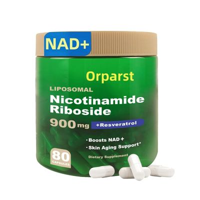 Orparst NAD Supplement,Liposomal NAD Nicotinamide Riboside 900mg for Men and Women,Resveratrol, Quercetin, High Purity NAD Supplement for Energy Booster, 80 Capsules