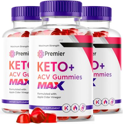 Montty 3 Pack Premier Keto MAX Gummies - PremierKeto ACV Gummies, Premier ACV Keto MAX Gummies, Premier Apple Cider Vinegar Keto MAX Gummys, 180 Gummies for 90 Days