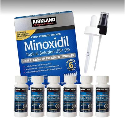 Kirkland Minoxidil 5 - 6 Month Supply for Men with General Thinning of Hair on Top of Scalp