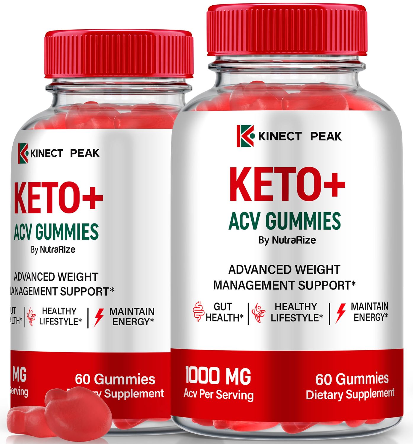 2 Pack Kinect Peak Keto ACV Gummies, KinectPeak KetoACV Weight Loss Gummies, All Natural Apple Cider Vinegar, Premium Keto Formula Plus ACV Gummy, Official ACV Keto Reviews 120 Gummies
