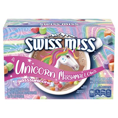 Swiss Miss Unicorn Marshmallows Hot Cocoa Mix, 1.38 oz. 6-Count Pack of 8