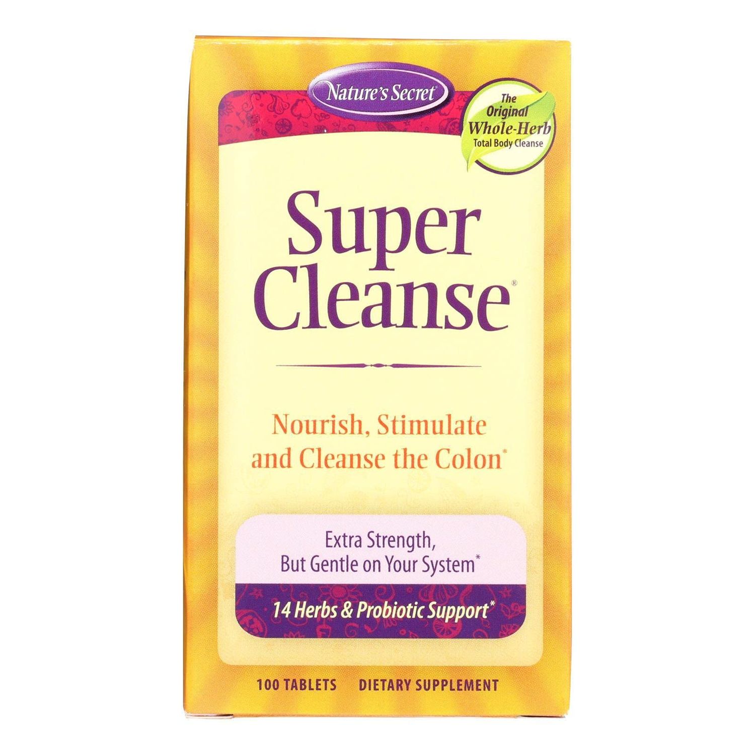 Natures Secret Super Cleanse - 100 Tablets