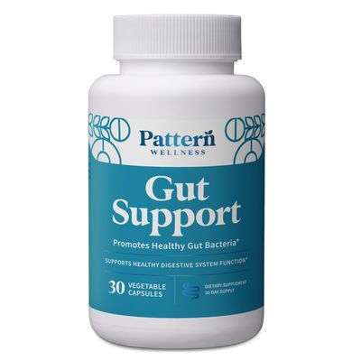 Pattern Wellness Gut Support Microbiome Complete Supplement - Gut Repair Digestive Support - Whole Body Vegan Health - 3rd Party Lab Tested - 30 Non-GMO Capsules
