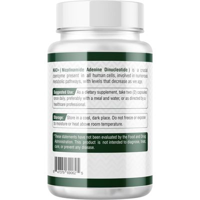 Probase Nutrition NAD Supplement 500mg High Potency 30 Day Supply NAD Maximizer Similar to Nicotinamide Riboside Vegan Non GMO Third Party Tested