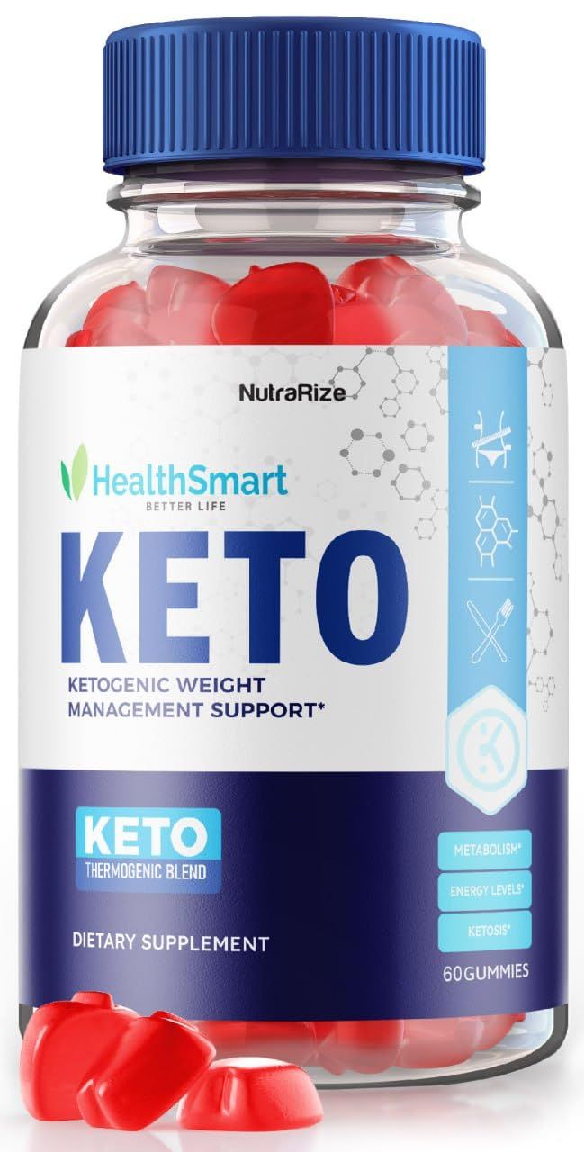 NutraRize HealthSmart Keto ACV Gummies for Advanced Weight Loss, Maximum Strength Supplement, Gomitas Reviews 60 Gummies