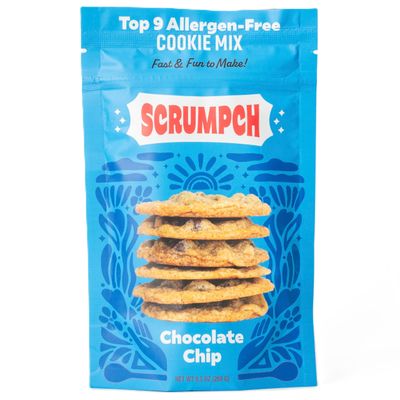 Scrumpch Chocolate Chip Cookie Mix - GF Cookie Mix, Top 9 Allergen Free Cookie Mix, Vegan, Dairy Free, Soy Free, Nut Free