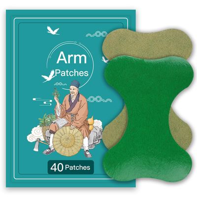 YUYAJK 40Pcs Mugwort arm Patches,Natural Herbal Patch,Natural Wormwood Discreet for Arm and Leg,Natural Herbal Arm Patch for Women and Men