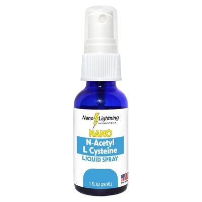 Nano Lightning Nutraceuticals - Nanotechnology N-Acetyl L-Cysteine NAC 99 Absorption Maximum Bioavailability Liquid Formula for Fast Effective Results