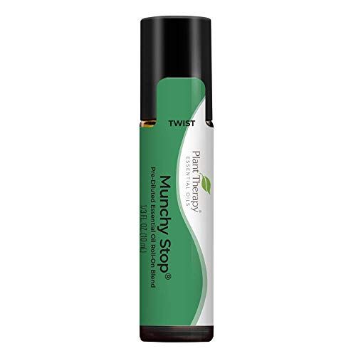 Plant Therapy Munchy Stop Essential Oil Blend Pre-Dilute Roll-On 10 mL 13 oz 100 Pure, Therapeutic Grade