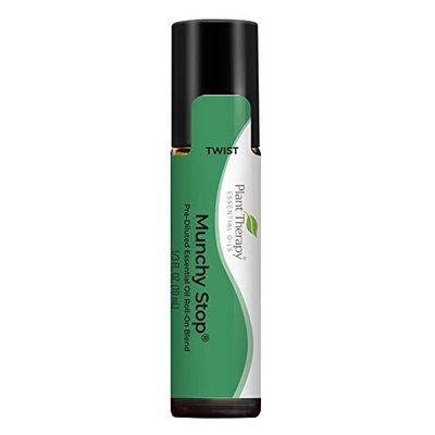 Plant Therapy Munchy Stop Essential Oil Blend Pre-Dilute Roll-On 10 mL 13 oz 100 Pure, Therapeutic Grade