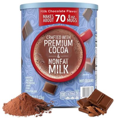 Hot Cocoa Mix! SwissMiss Milk Chocolate Hot Cocoa Mix - Hot Chocolate Mix Canister - Smooth and Creamy Hot Cocoa - Ideal for Hot Chocolate with Marshmallows, Holiday Drinks - 70 Servings