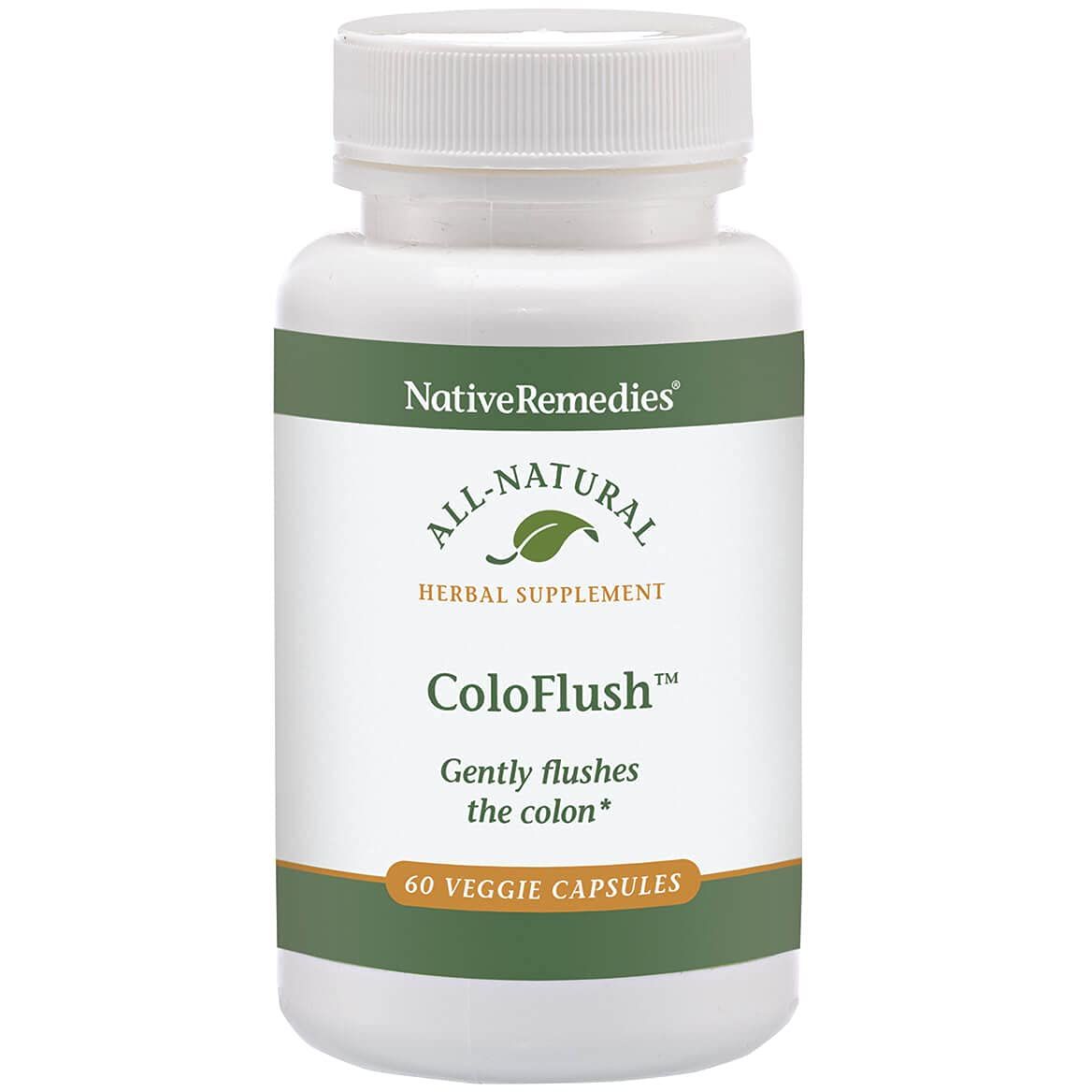 Native Remedies ColoFlush - All Natural Herbal Supplement for Gentle Flushing of The Colon - Supports Healthy Functioning of The Digestive System - 60 Veggie Caps