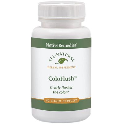 Native Remedies ColoFlush - All Natural Herbal Supplement for Gentle Flushing of The Colon - Supports Healthy Functioning of The Digestive System - 60 Veggie Caps