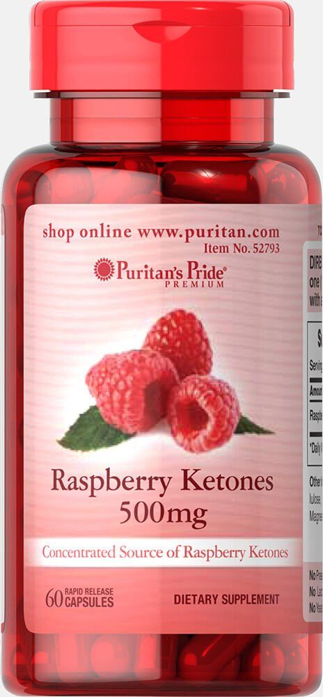 Puritans Pride Raspberry Ketones, 500 Mg, 60 Count