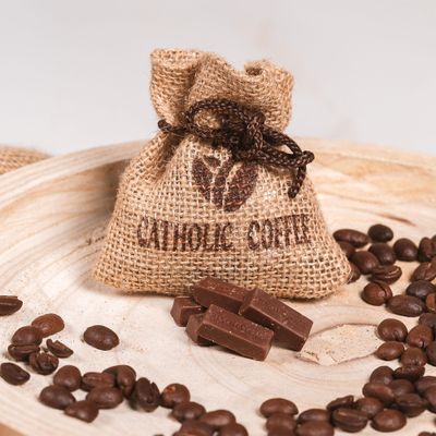 Chocolate Covered Espresso Beans - Gourmet Coffee Snack with Rich Dark Chocolate Crunchy Espresso - Perfect Catholic Gift Energy Boost Treat
