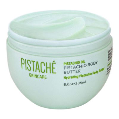 Pistach Skincare Pistachio Oil Whipped Body Butter Cream Moisturizer (a.k.a The Boyfriend Body Butter) Hydrates Dry Skin and Nourishes Vitamin E Antioxidant Protection, 8.0 oz
