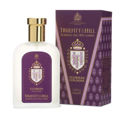 Truefitt Hill Luxury Cologne - Premium Long-Lasting Bergamot and Lavender Men&#39;s Clubman Scented Fragrance, Presented in a Beautifully Etched Traditional Atomizer Bottle - 3.38 oz.