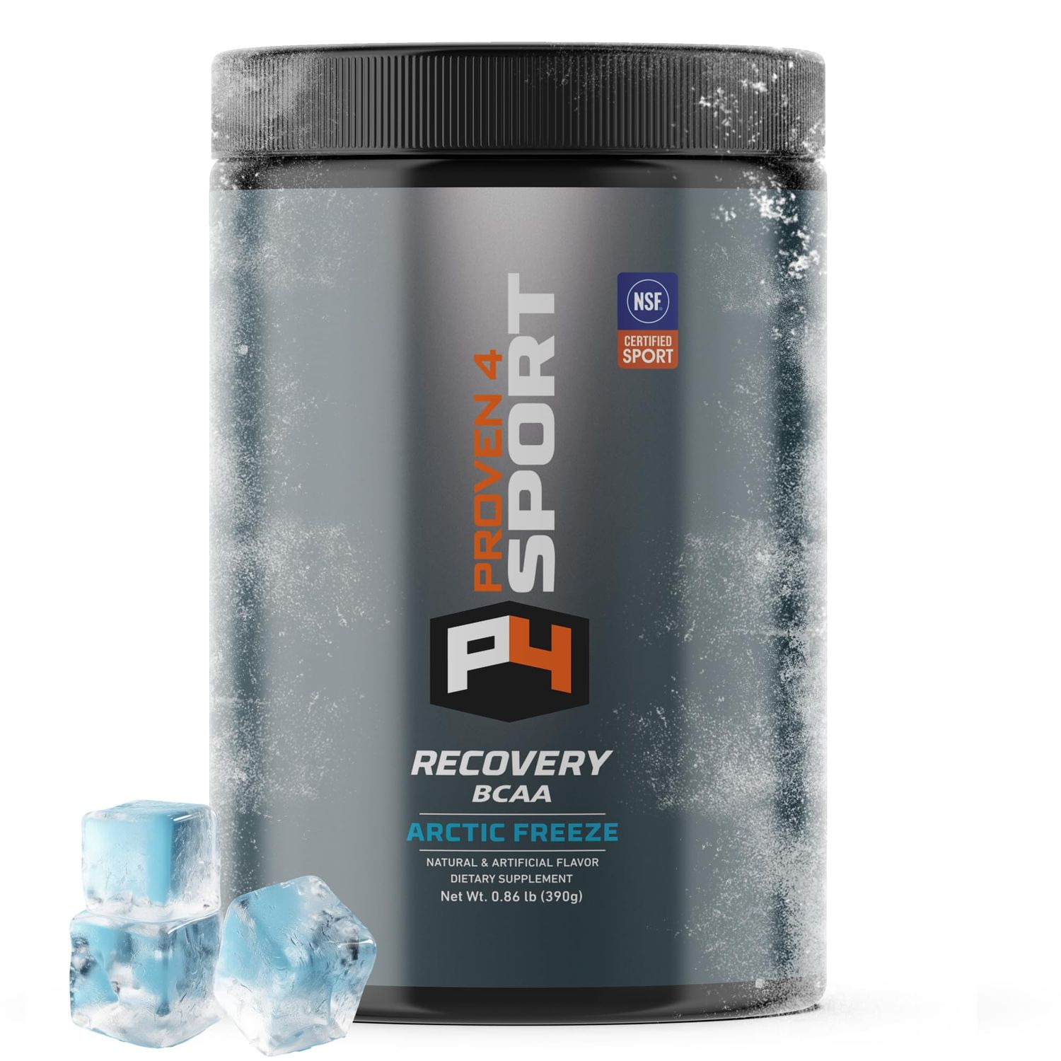 Proven4 Bcaa Post Workout Recovery Powder - NSF Certified for Sport Muscle Recovery Supplements with Electrolytes and Amino acids Powder Arctic Freeze Flavor 30 Servings