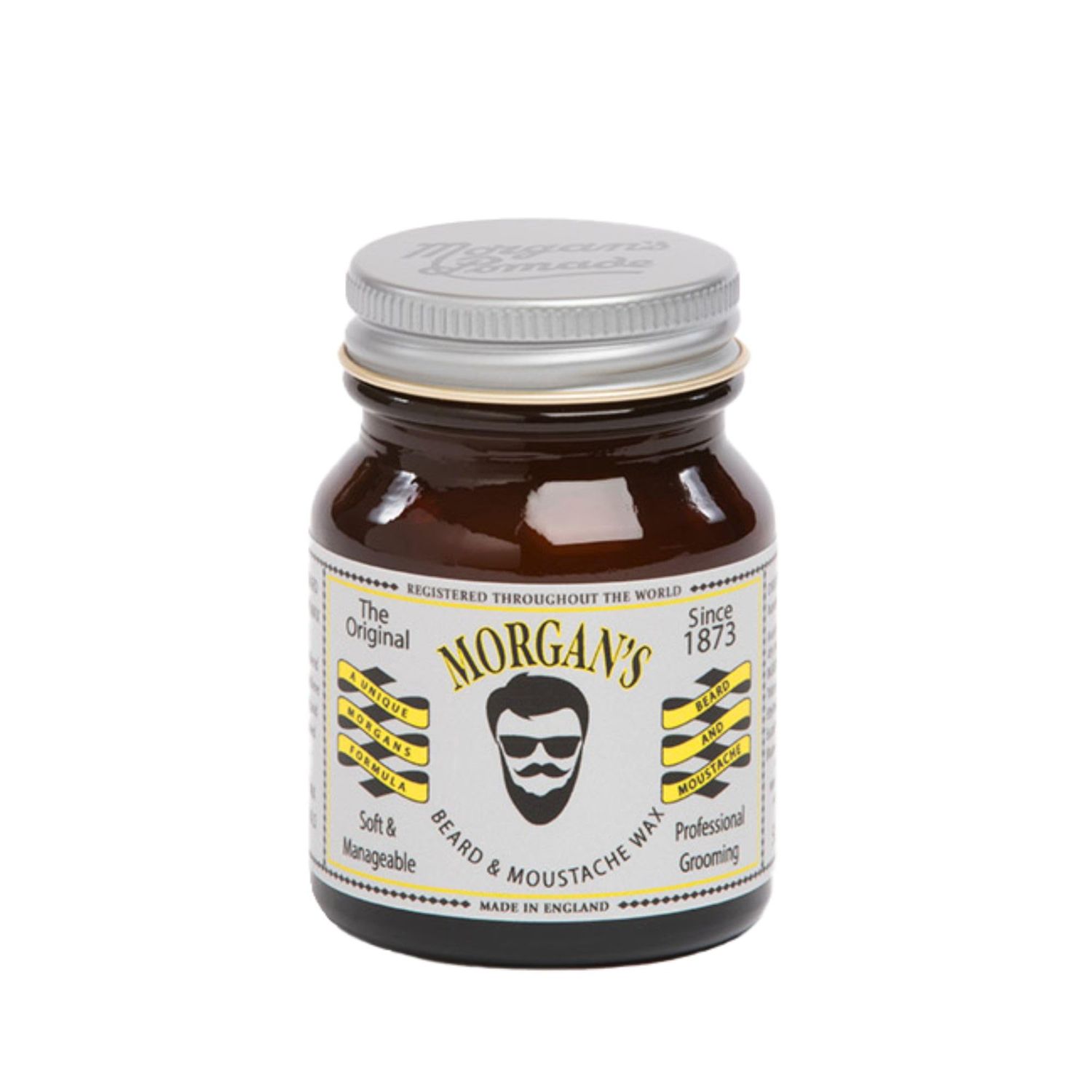 Morgan&#39;s Pomade Beard and Moustache Styling Wax with Natural Ingredients, Shapes and Conditions the Beard with Jojoba Oil, Masculine Fragrance 1.76 oz
