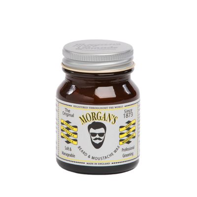 Morgan&#39;s Pomade Beard and Moustache Styling Wax with Natural Ingredients, Shapes and Conditions the Beard with Jojoba Oil, Masculine Fragrance 1.76 oz