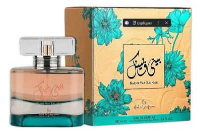 Ard Al Zaafaran Perfumes Baini Wa Bainak Eau de Parfum Spray for Women, 3.4 Ounce