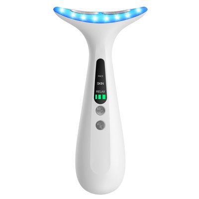 Facial and Neck Massager for Face, Neck - Skin Lifting Firming - Wrinkle Dark Circle Reducer - at Home Skin Care Face Sculpting Tool and Neck Massager-White