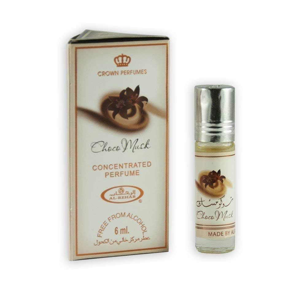 Al-Rehab Choco Musk for Unisex - 0.2 oz Concentrated Perfume Oil Rollerball (Mini)