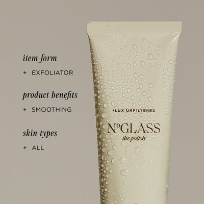 Lux Unfiltered The Polish, Face Exfoliator Scrub, Achieve Brighter, Smoother Skin, Softens, Detoxifies Cleanses, Free of Added Fragrance