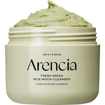 Arencia Korean Rice Mochi Face Cleanser - Face Mask, Foaming Cleanser, Gentle Scrub All in One - Deep Cleansing, Moisturizing, Pore Minimizing, Removing Blackhead- with Rice Water Green Tea, Mugwort