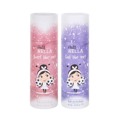 MISS NELLA Kids Perfume Be Like Me Roll On Perfume set for Children with Fresh Fragrances Safe Natural Boys Girls Perfume Oil with Roll-On Applicator 10ML