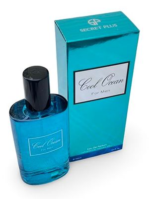 Secret Plus Cool Ocean for Men Eau de Parfum, 3.4 Fl Oz, Sea Water, Lavender, Mint Fragrance