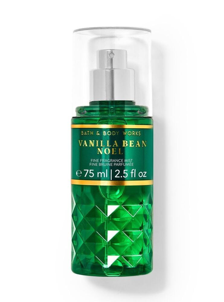 Bath and Body Works VANILLA BEAN NOEL Travel Size Fine Fragrance Mist 2.5 Fluid Ounce