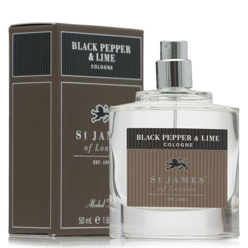 St James of London Black Pepper Lime Cologne, 1.69 oz