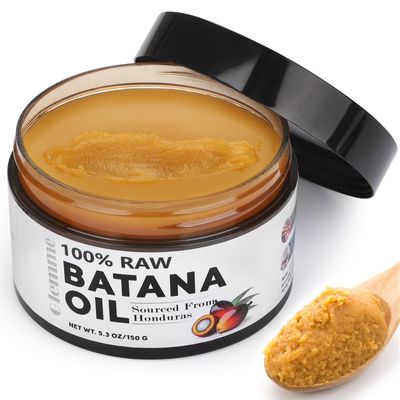 Raw Batana Oil for Hair Growth, 100 Pure Hair Growth Oil, Dr. Sebi Unrefined Batana Oil from Honduras, Prevents hair Loss, Hair Regrowth Treatment for Men Women