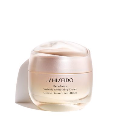 Shiseido Benefiance Wrinkle Smoothing Cream - 50 mL - Anti-Aging Moisturizer for Normal Combination Skin - Visibly Corrects Wrinkles Intensely Hydrates - Non-Comedogenic