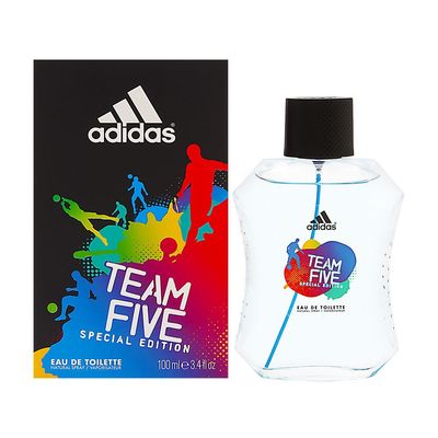 adidas Team Five Special Edition Eau De Toilette Spray for Men, 3.4 Fl Oz