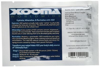 Xooma X-treme x2o single pack- 6 sachets