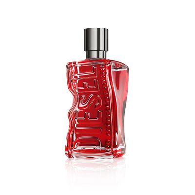 DIESEL D RED, Eau de Parfum for Men, Fougere Aromatic With Notes of Red Grapefruit, Lavender Sandalwood, 3.4 Fl. Oz.