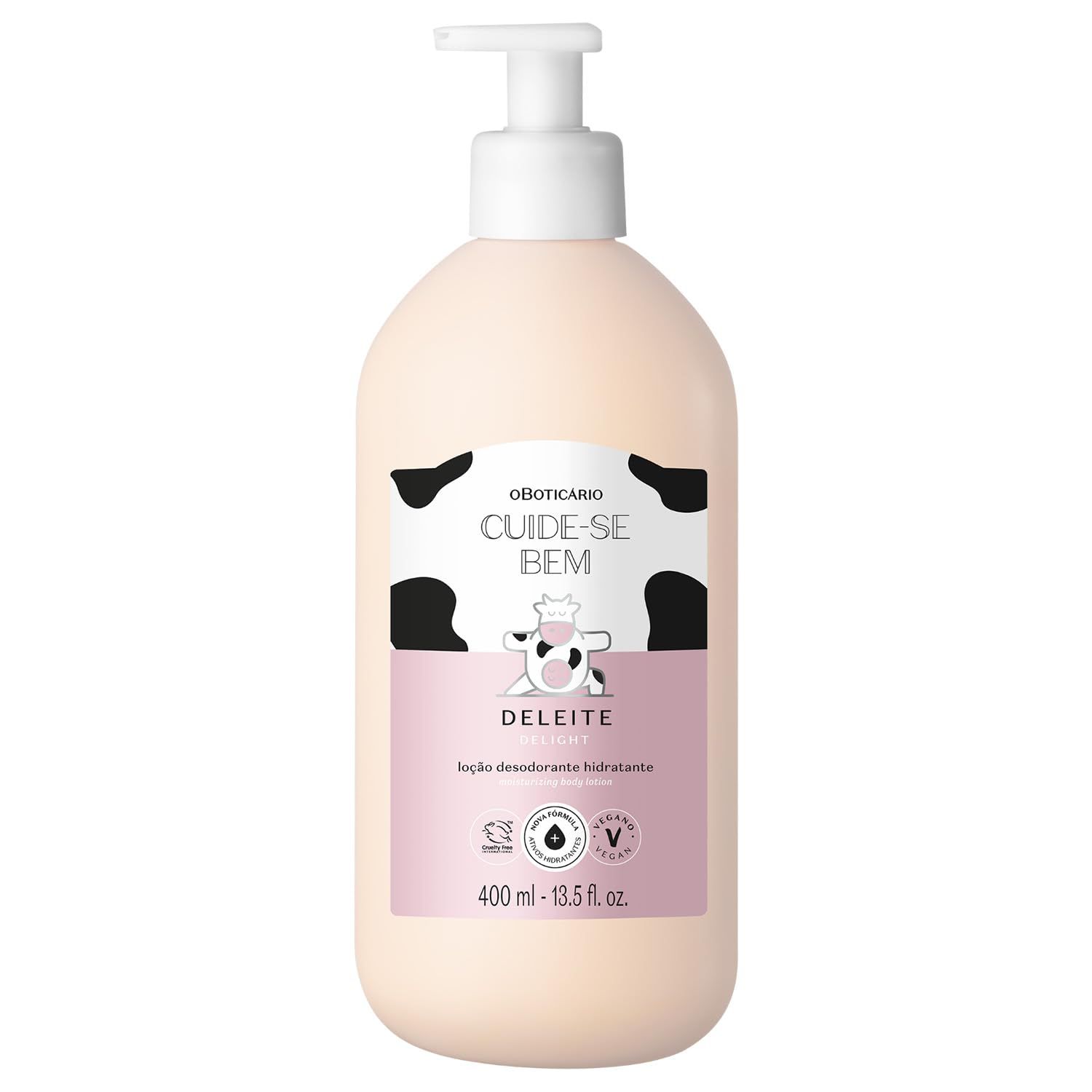O Boticrio Cuide-se Bem Delight Body Lotion, Cozy Hydration with Sweet, Enveloping Sweet Fragrance, 13.5 Ounce (400ml)