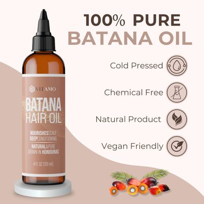 Premium Batana oil for Hair Growth 100 Raw Elaeis Oleifera for Natural Scalp Care Dr Sebi Hair Shine treatment for Men Women Natural Cold Pressed Extraction Method Liquid Formula