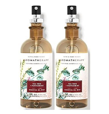 Bath Body Works Aromatherapy Pillow Mist, 5.3 Fl Oz, 2-Pack (Tea Tree Peppermint)