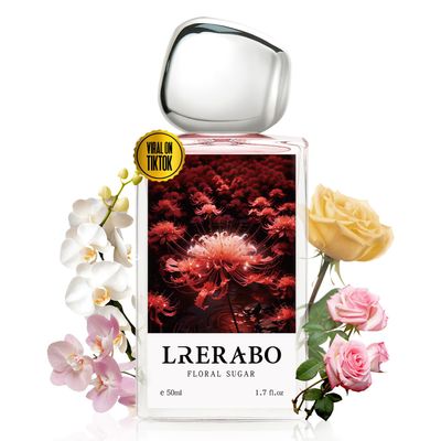 LRERABO Gourmand White Flowers Eau De Parfum Inspired by VikRolf&#39;s Flowerbomb, Long Lasting Luxury Perfume For Women, Paraben Free, Vegan, Womens Hair Perfume Spray - 1.7 Fl Oz (50ml)
